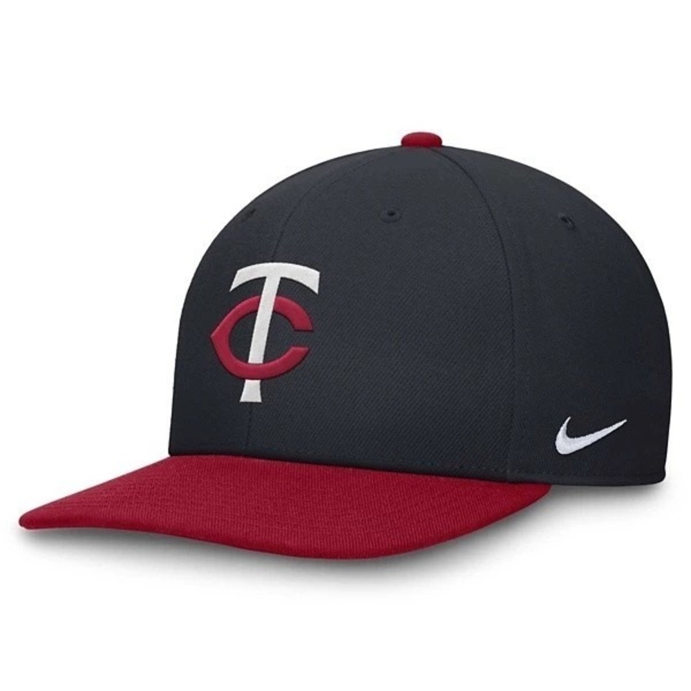 Nike MLB Minnesota Twins Club Cap Navy Blue Red Adjustable Strapback M/L NEW